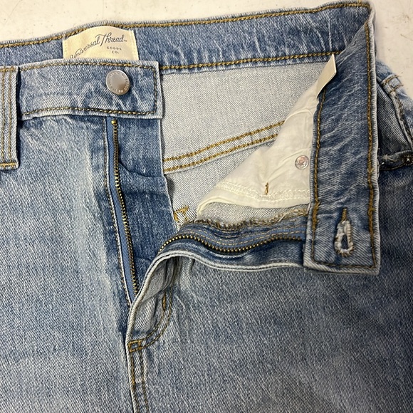 New! Women's High-Rise Denim Mini Skirt - Universal Thread -Light Wash -6 - Picture 4 of 8